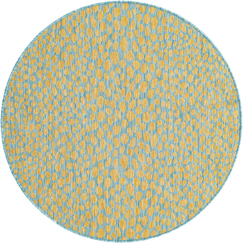 Cape Town Outdoor Rug - Yellow & Teal