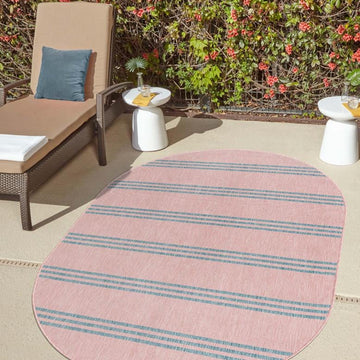 Anguilla Outdoor Rug - Pink and Aqua