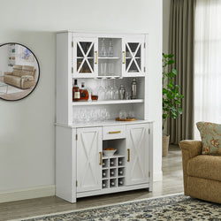 Cape Cod Tall Cabinet with Glass Doors - White